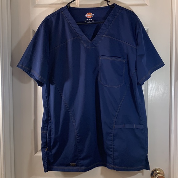 Dickies Tops - DICKIES Blue Scrub Uniform Top